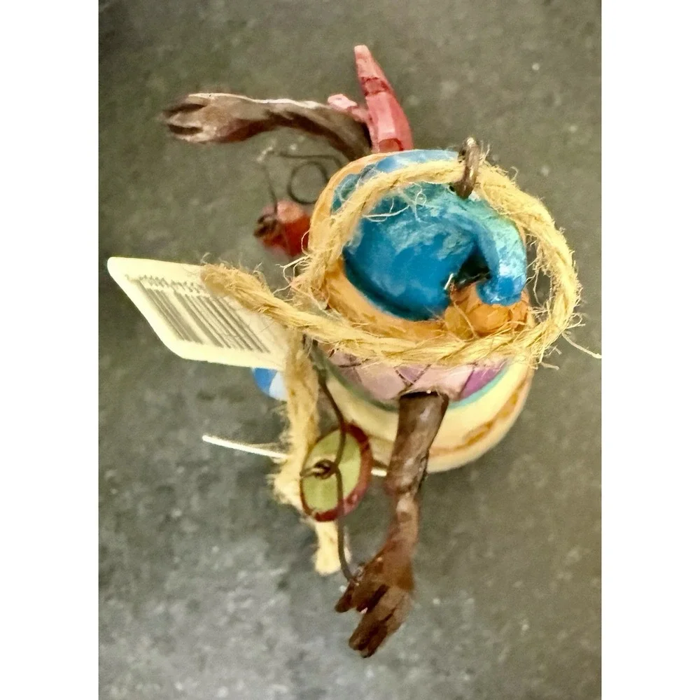 Jim Shore Heartwood Creek Snow Man w/ Broom Ornament
